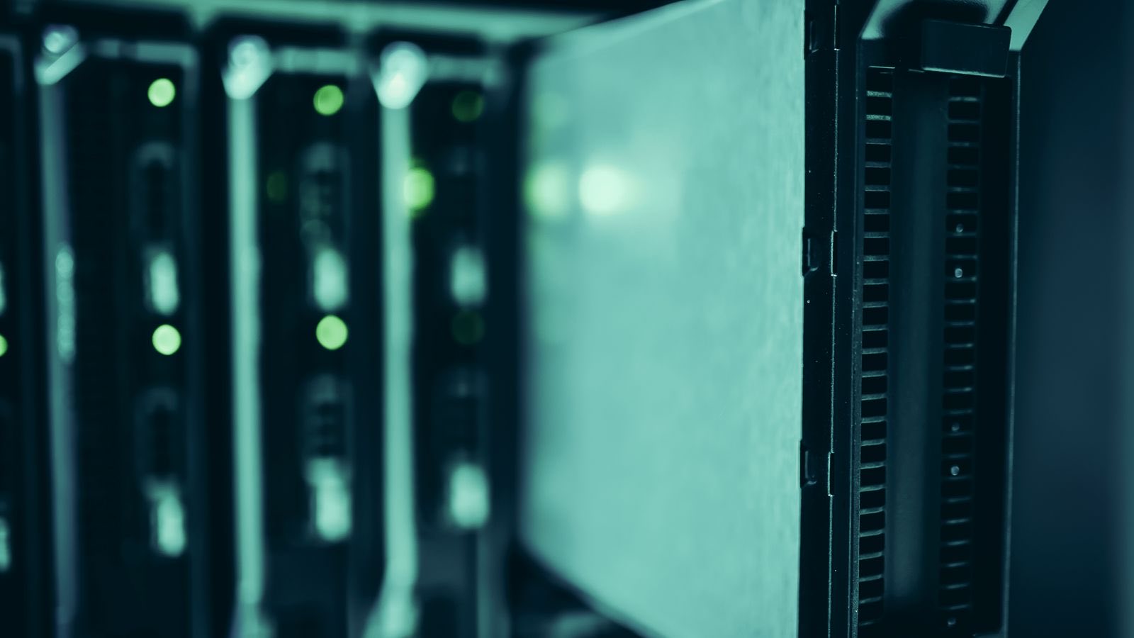 Data centre server racks handling AI crawler traffic controlled by robots.txt rules