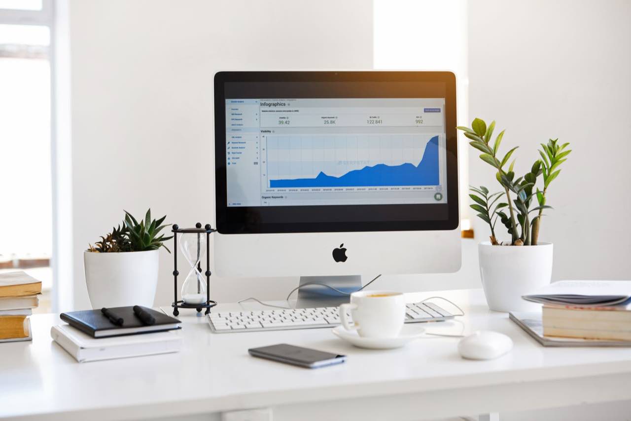 Analytics dashboard workspace used to measure on-page SEO performance